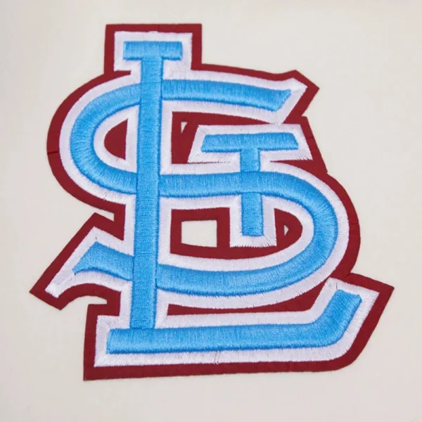 St. Louis Cardinals Retro Classic Wool & Leather – White & Blue Varsity J