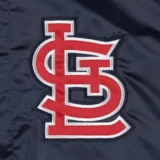 St. Louis Cardinals Slider Full-Snap Satin Navy Varsity Jack