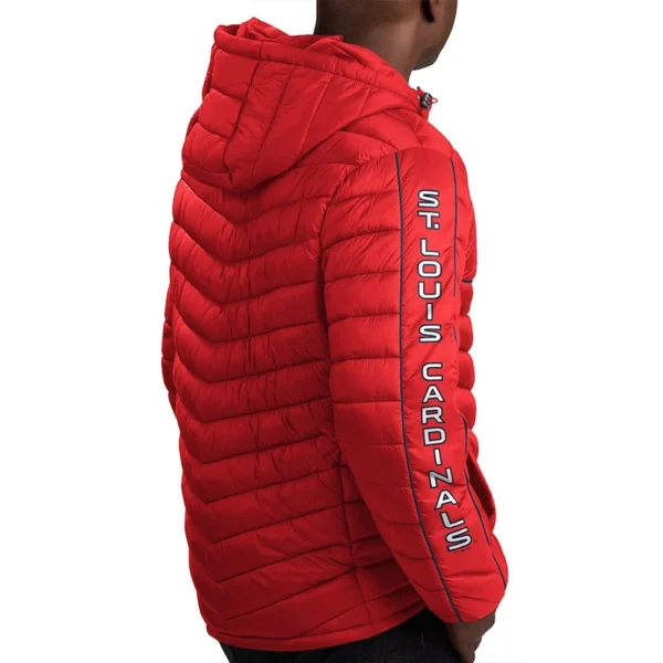 St. Louis Cardinals Splitter Soft Down Touch Puffer Red J