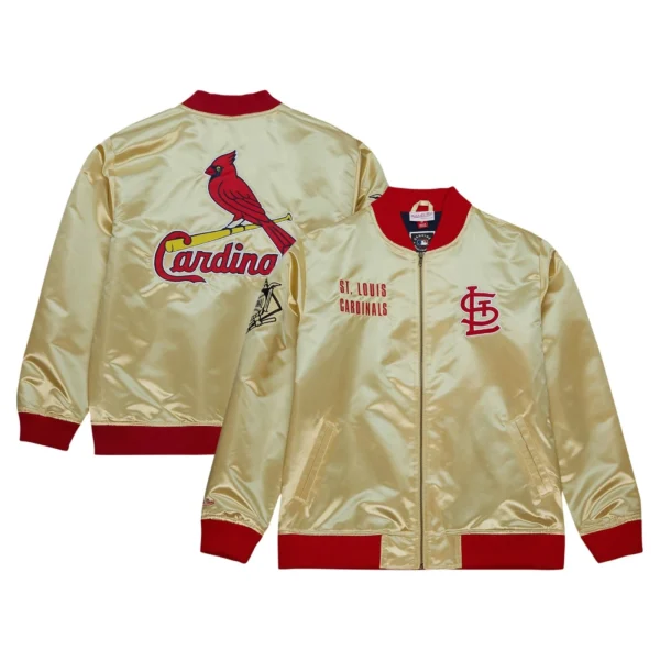 St. Louis Cardinals Team OG 2.0 Full-Zip Satin Gold Varsit