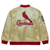 St. Louis Cardinals Team OG 2.0 Full-Zip Satin Gold Varsity Jacke