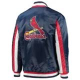 St. Louis Cardinals The Ace Satin Navy Varsity Jacke