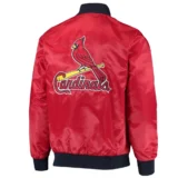 St. Louis Cardinals The Ambassador Satin Red Varsity Jacke