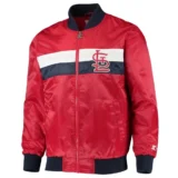 St. Louis Cardinals The Ambassador Satin Red Varsity Jacket