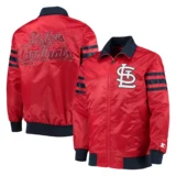 St. Louis Cardinals The Captain II Satin Red Varsity Ja