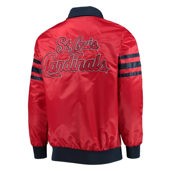 St. Louis Cardinals The Captain II Satin Red Varsity Jacket