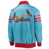 St. Louis Cardinals The Captain III Satin Blue Varsity Jacke