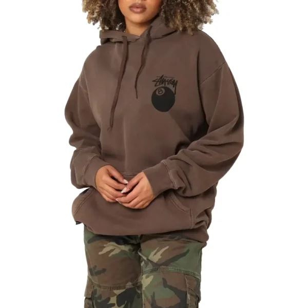 Stussy 8 Ball 50:50 Brown Women’s Hood