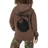 Stussy 8 Ball 50:50 Brown Women’s Hoodi