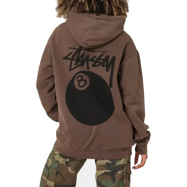 Stussy 8 Ball 50:50 Brown Women’s Hoodi