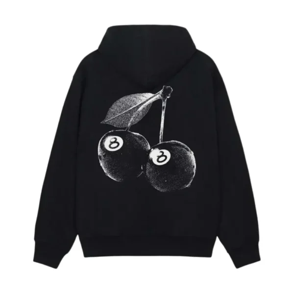 Stussy 8 Ball Cherries Hoodie Blac