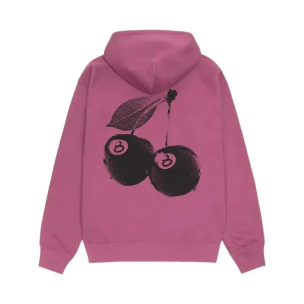 Stussy 8 Ball Cherries Hoodie Purpl