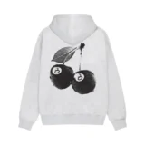 Stussy 8 Ball Cherries Hoodie Whit