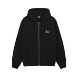 Stussy Basic Curry Black Full Zip Hoodie