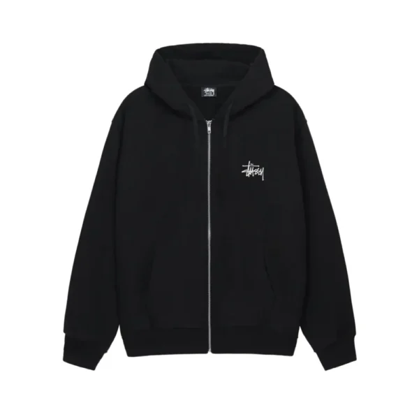 Stussy Basic Curry Black Full Zip Hoodie