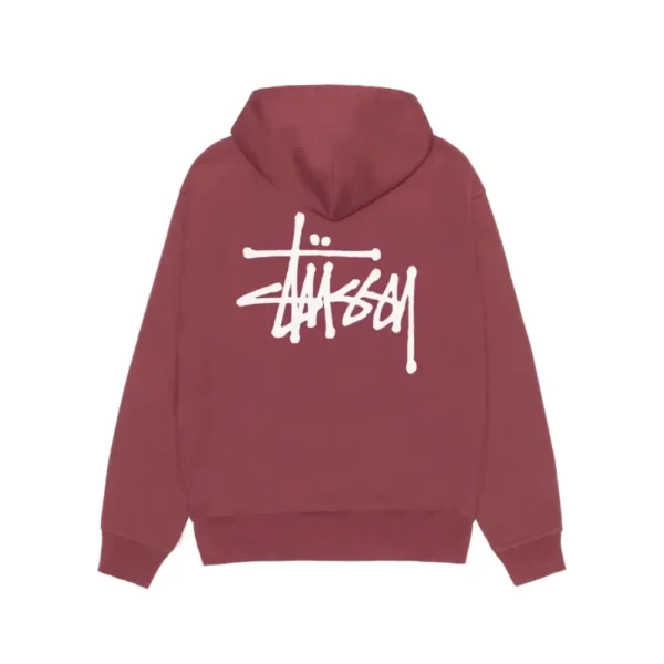 Stussy Basic Hoodie Curry Maroo