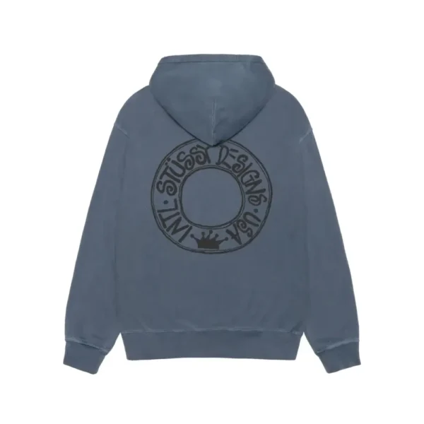 Stussy Buana Dyed Blue Pigment Hoodi