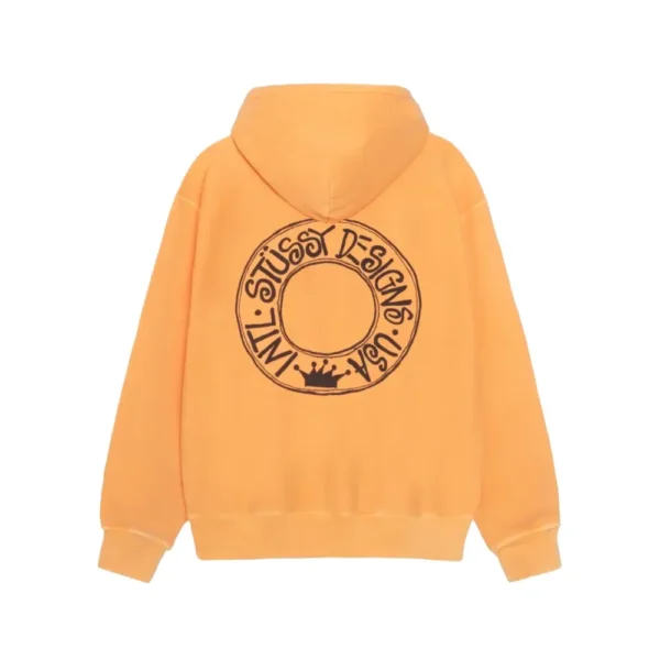 Stussy Buana Pigment Dyed Yellow Full Zip Hoodi