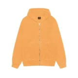Stussy Buana Pigment Dyed Yellow Full Zip Hoodie
