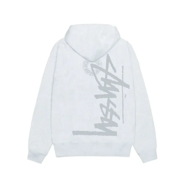 Stussy Buana Stock Gray Full Zip Hoodi