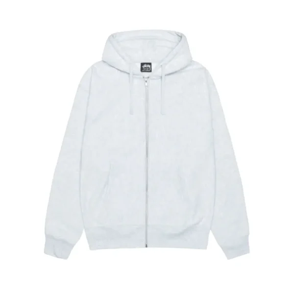 Stussy Buana Stock Gray Full Zip Hoodie