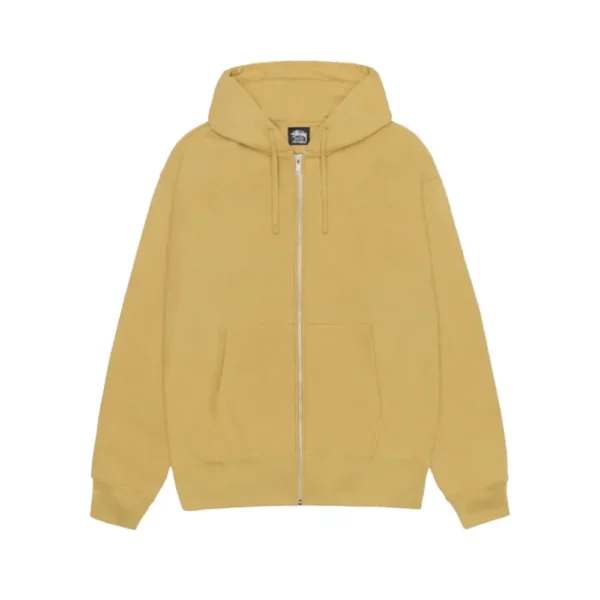 Stussy Buana Stock Yellow Full Zip Hoodie