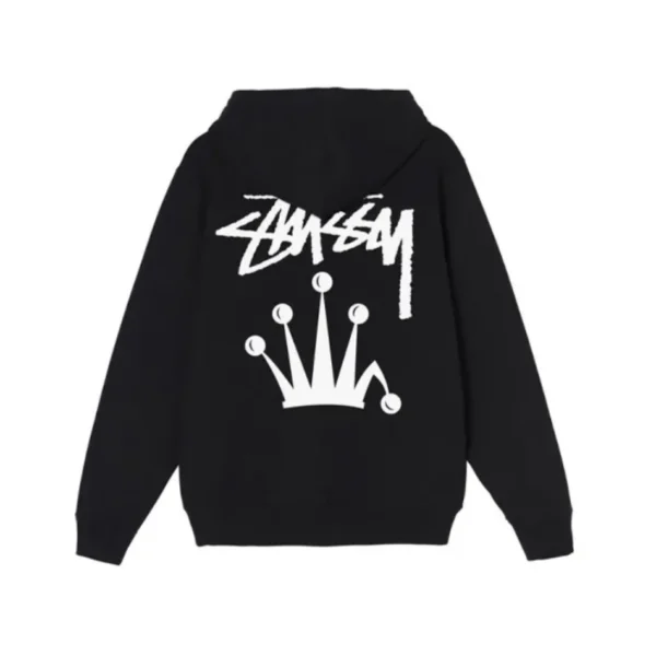 Stussy Crown Full Hoodie Bla