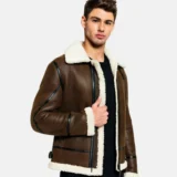 Men’s Shearling Liner Black Leather Jack