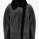 Noir Legacy Women’s Refined Black Design Shearling Jacket
