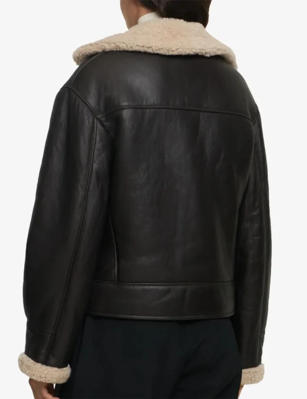Olive Mirage Chic Modern Edition Women’s Shearling Ja