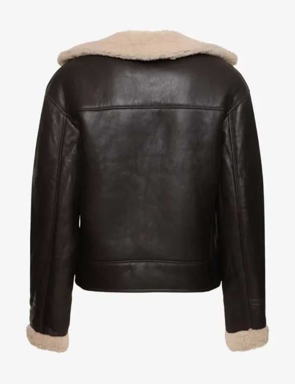 Olive Mirage Chic Modern Edition Women’s Shearling Jacke